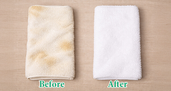 オイルタオルのビフォアアフター